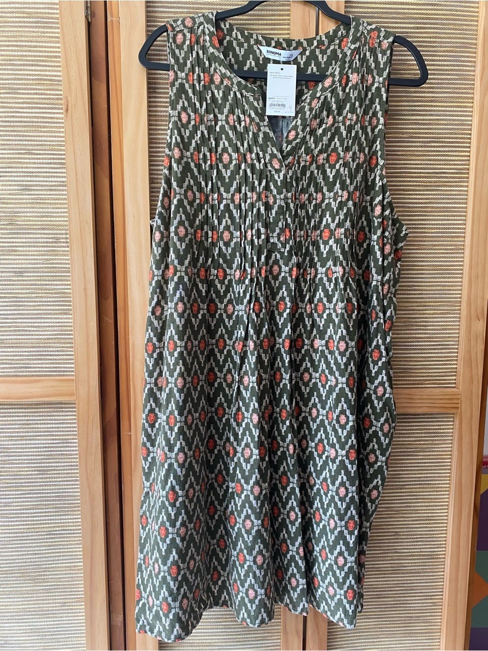 Linen blend summer shift - XXL